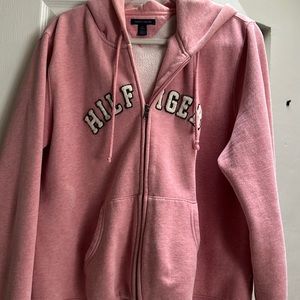 Pink, Tommy Hilfiger hoodie, zip up
